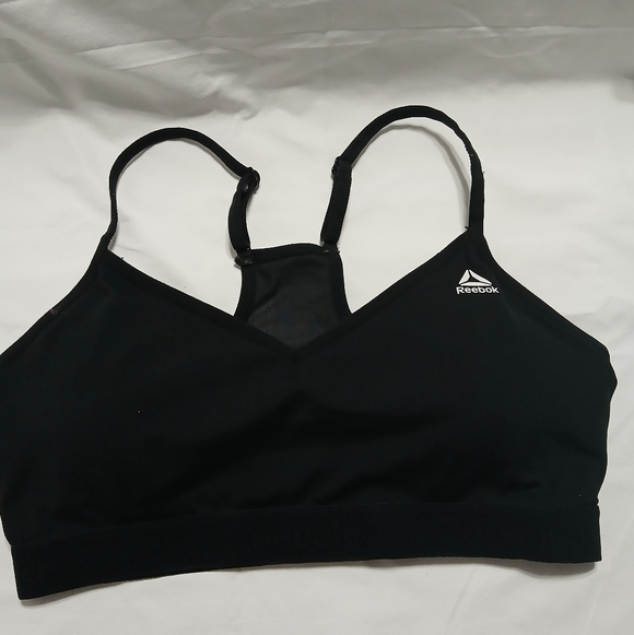 Reebok Women's Black Sports Bra‎ - Picture 2 of 9